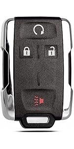 Key Fob Shell Case Replacement Fits for Cadillac Escalade ESV 2015 2016 2017 2018 2019 2020 Keyless Entry Remote Control 6 Button Pad Cover