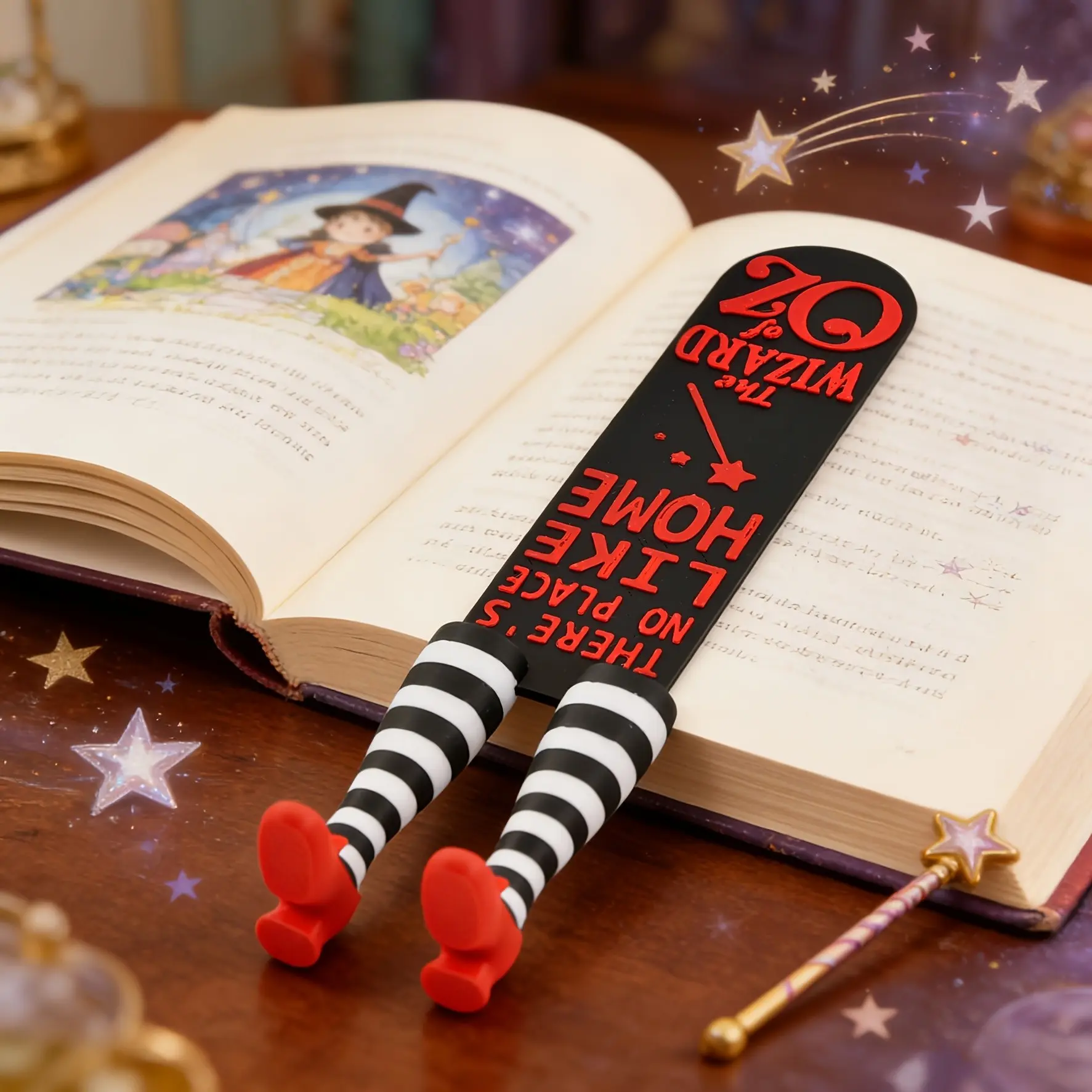 Witch Leg High Heel Bookmarks, Cute Whimsical Book Markers, Durable Pla Material, DIY Book Accessories, Gift for Students, Halloween & Christmas Decorations