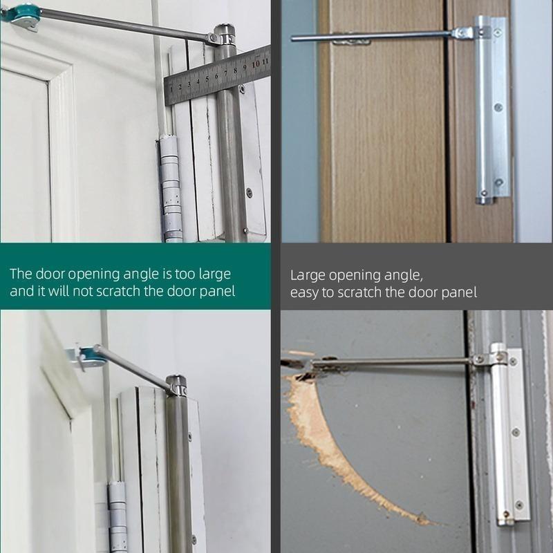 Automatic Door Closer for Home Easy to Install | Safety Spring Door Closers | Auto Soft Close to Convert Hinged Doors to Auto Self Closing | Adjustable Catch Speed | with Arm, Screw, Wrench Automatic Door Closer for Home Easy to Install | Safety Spring Door Closers | Auto Soft Close to Convert Hinged Doors to Auto Self Closing | Adjustable Catch Speed | with Arm, Screw, Wrench