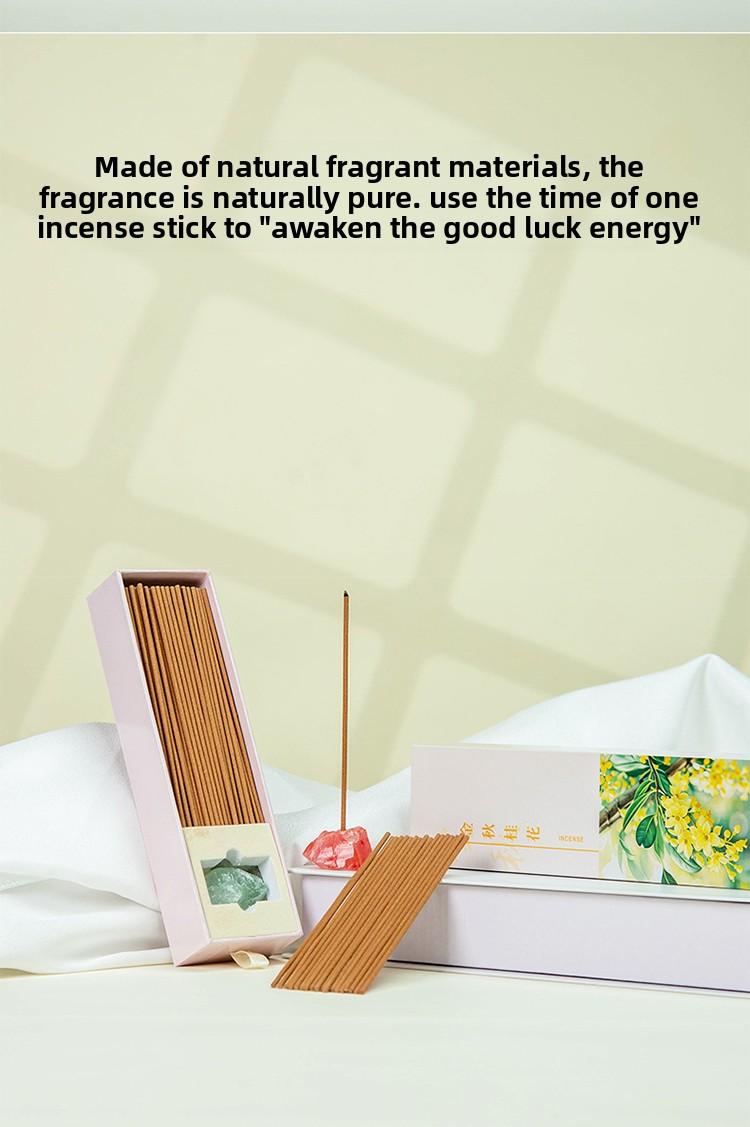 Gardenia Incense for Home Use in Bedroom Long Lasting Fragrance Natural Osmanthus Sandalwood Agarwood Rose Lavender Scent aromatherapy