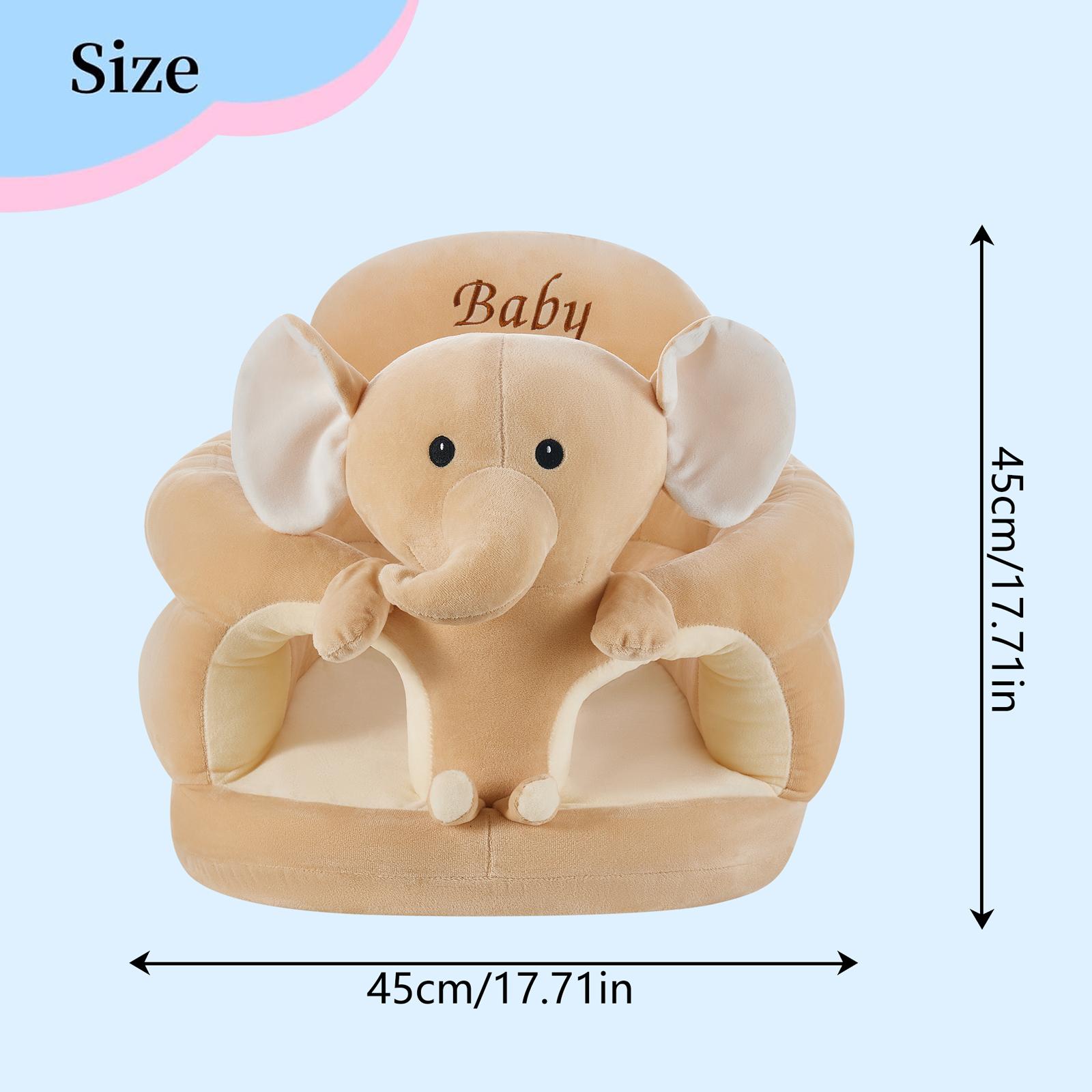 Baby Sitting Chair Cute Elephant Infant Lounger Floor Seat Baby Learning to Sit Chair for 4 Months & Up