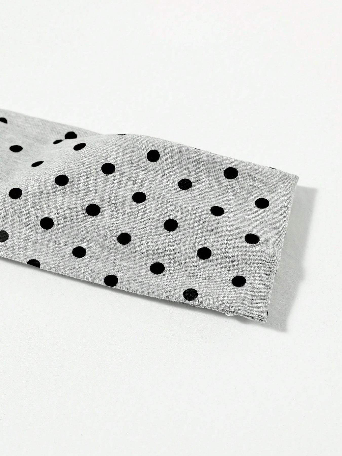 Polka Dot Pattern Hair Band, Casual Simple Hair Accessories for Women & Girls, Minimalist Headwear Suitable for Thick Hair