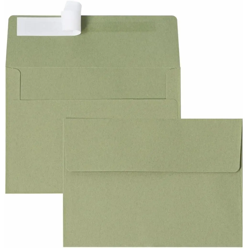 50 Pack A4 4x6 Self Seal Printable Invitation Envelopes for Weddings Greeting Cards Photos Postcards Mailing Party