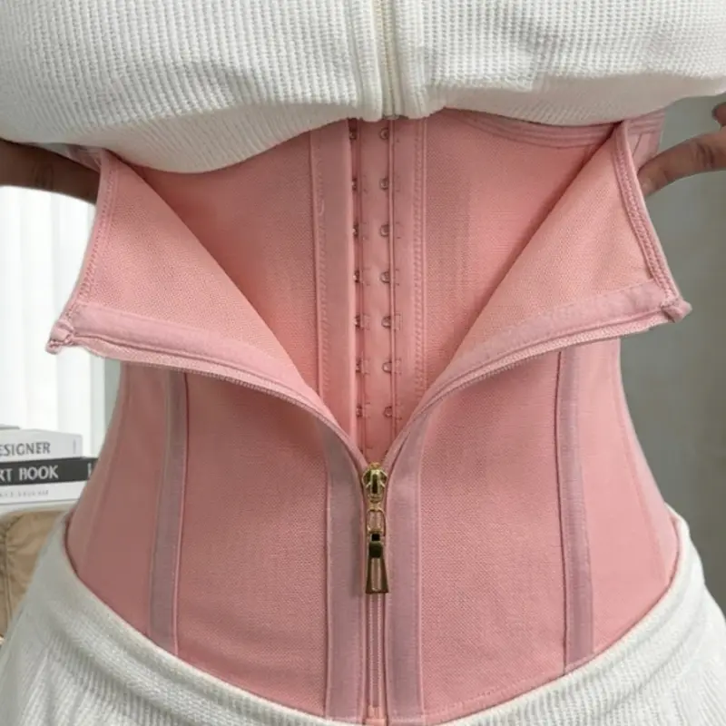 1-Piece Women's Waist Trainer Shapewear with Adjustable Hook-and-Eye Closure, Fajas High-Waist Slimming Girdle and Tummy Control Cincher, Soft and Comfortable Corset Belt for Women, High-Elasticity Waist Cincher for Yoga, Gym Training, and Daily Wear