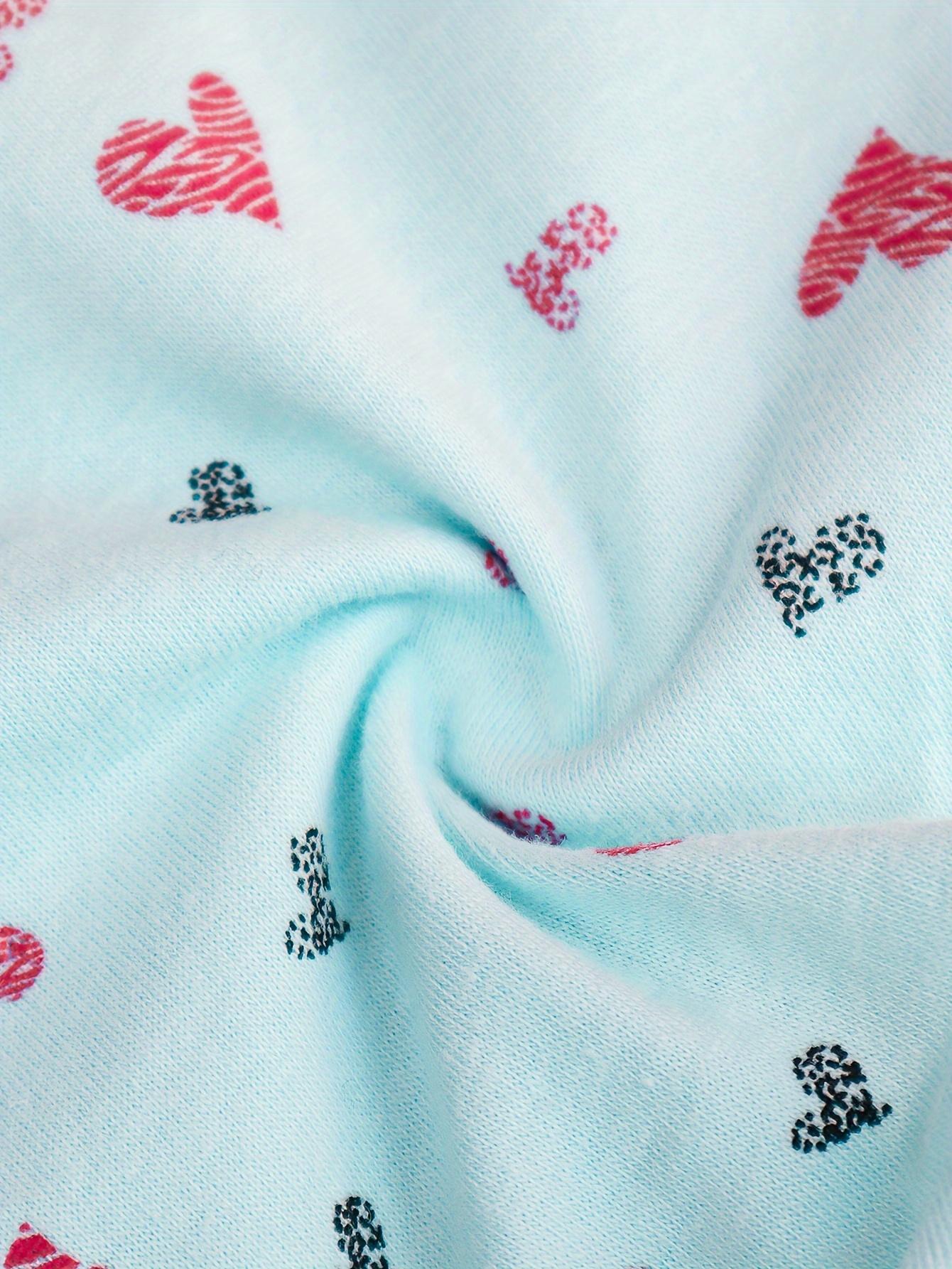 4 Sets in a Pack of Cotton Girls' Bra and Panty Set Suitable for 7-12 Years Old