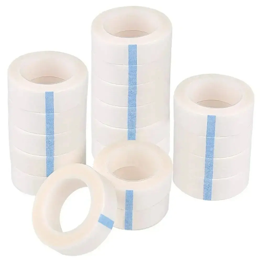 5/10/20/30/50 Rolls Eyelash Extension Paper Strips, Cotton Velvet Breathable Non-Woven Fabric False Eyelashes Adhesive Tape Cosmetic