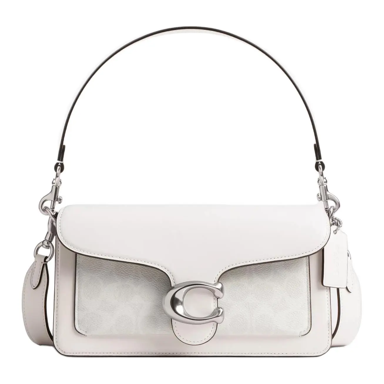 COACH Tabby 26 Convertible Shoulder Bag for Women – Calfskin, Ivory