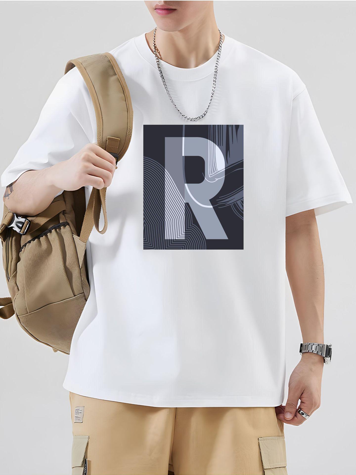 Men's Pure Cotton Short-Sleeve T-Shirt - Loose Fit, Crew Neck, Streetwear Style. A Versatile & Trendy Summer Essential - E-Commerce Bestseller.