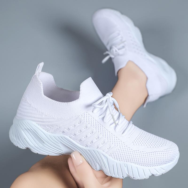 Women's Lightweight Daily Sneakers, Retro Breathable Mesh Walking Shoes 2026, Wide Toe Box Thick Sole Athletic Fashion Trainers, Fall Shoes Women, All-Season Footwear for Commute Work Travel