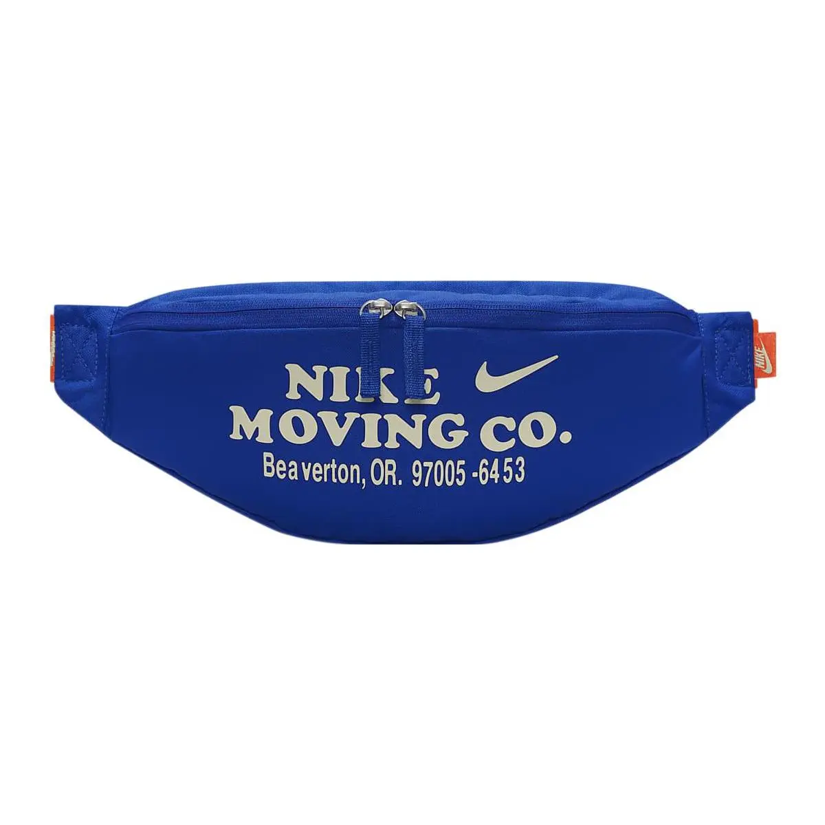 Nike Heritage Logo Print Casual Crossbody Waist Bag for Men and Women – Blue