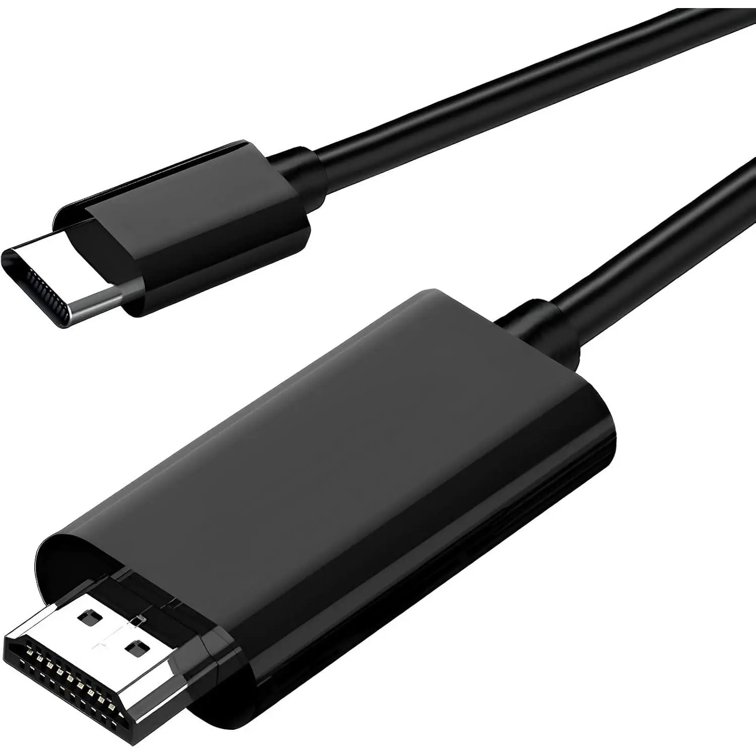 USB C to HDMI Cable 6ft 4K for Monitor, HDMI to USB c Adapter for MAC, USBC to HDMI Adapter Converter for MacBook air iPad pro, USB-C Type C to hdmi Cord for Chromebook TV,Protective,Case,Splitter,for Dual Monitors,Ultra,Android Smart TV Box,,sound,effect