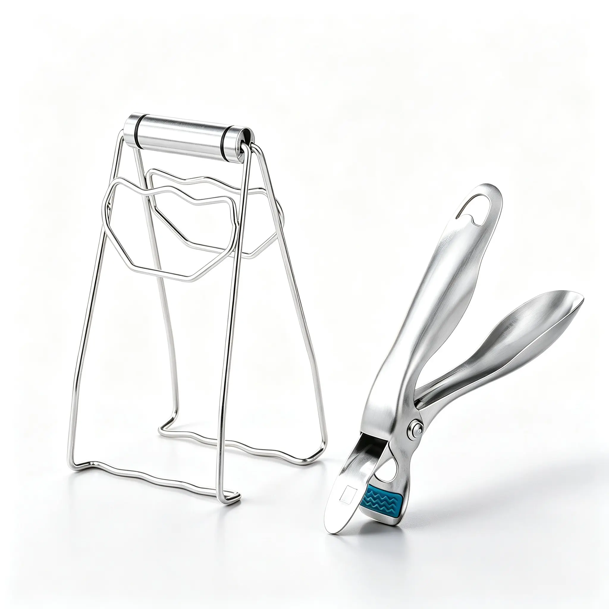 Kitchen Multi-Functional Bowl Grabber, 304 Stainless Steel Heat Resistant Clip, Steam Pot Sandpot Dish Holder Tool, Durable & Safe