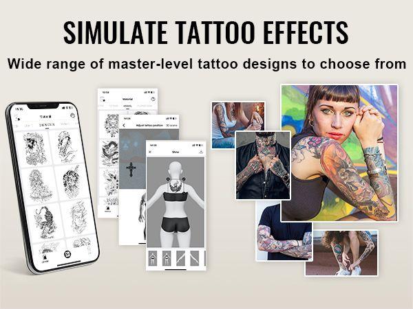 Tattoo Stencil Printer, Wireless Bluetooth Tattoo Printer Transfer Stencil Machine with 10Pcs Transfer Paper, Compatible for iOS&Android Phone, iPad&PC (with Storage Bag)