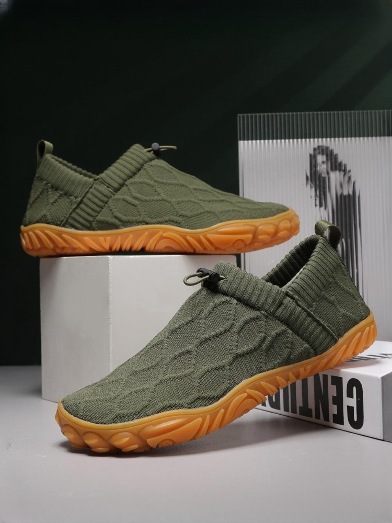 Minimalist Barefoot Water Shoes for Men and Women, Fisherman Beach Shoes, Breathable Knitted Upper and Non-Slip Sole, Perfect for Beach Outdoor Activities and Running