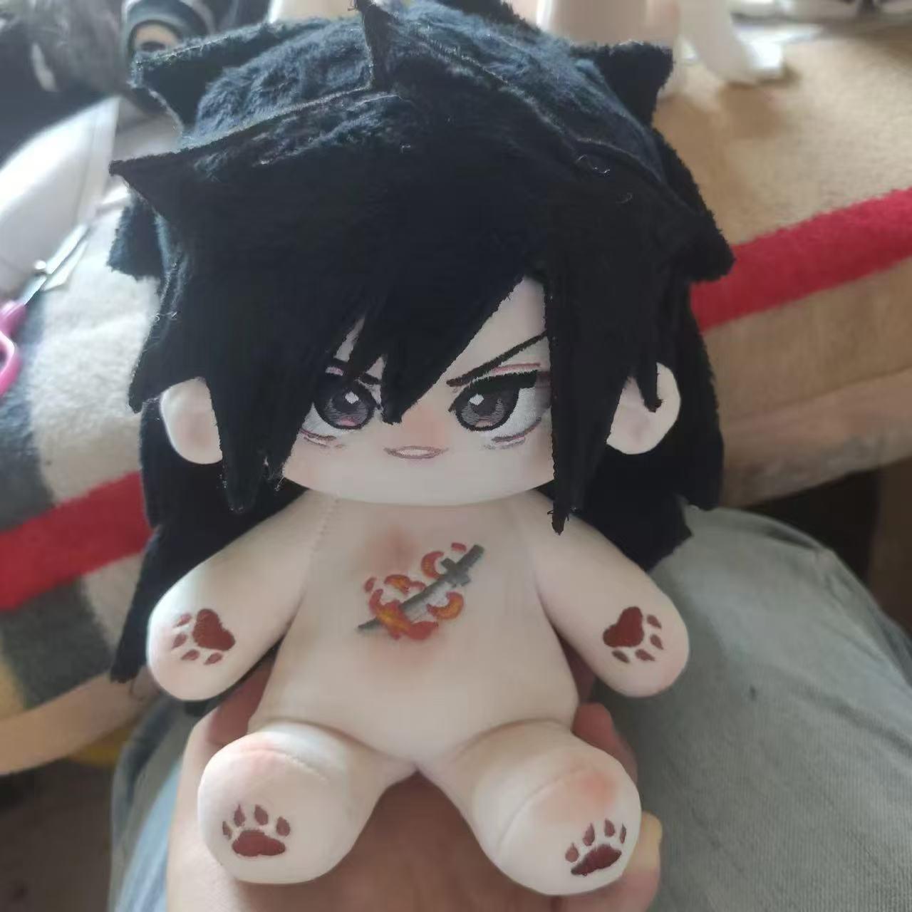 Stuffed 20cm Uchiha Madara Anime Figure Handsome Boy Cosplay Dress Up Cotton Doll Body Toys for Children Birthday Gifts