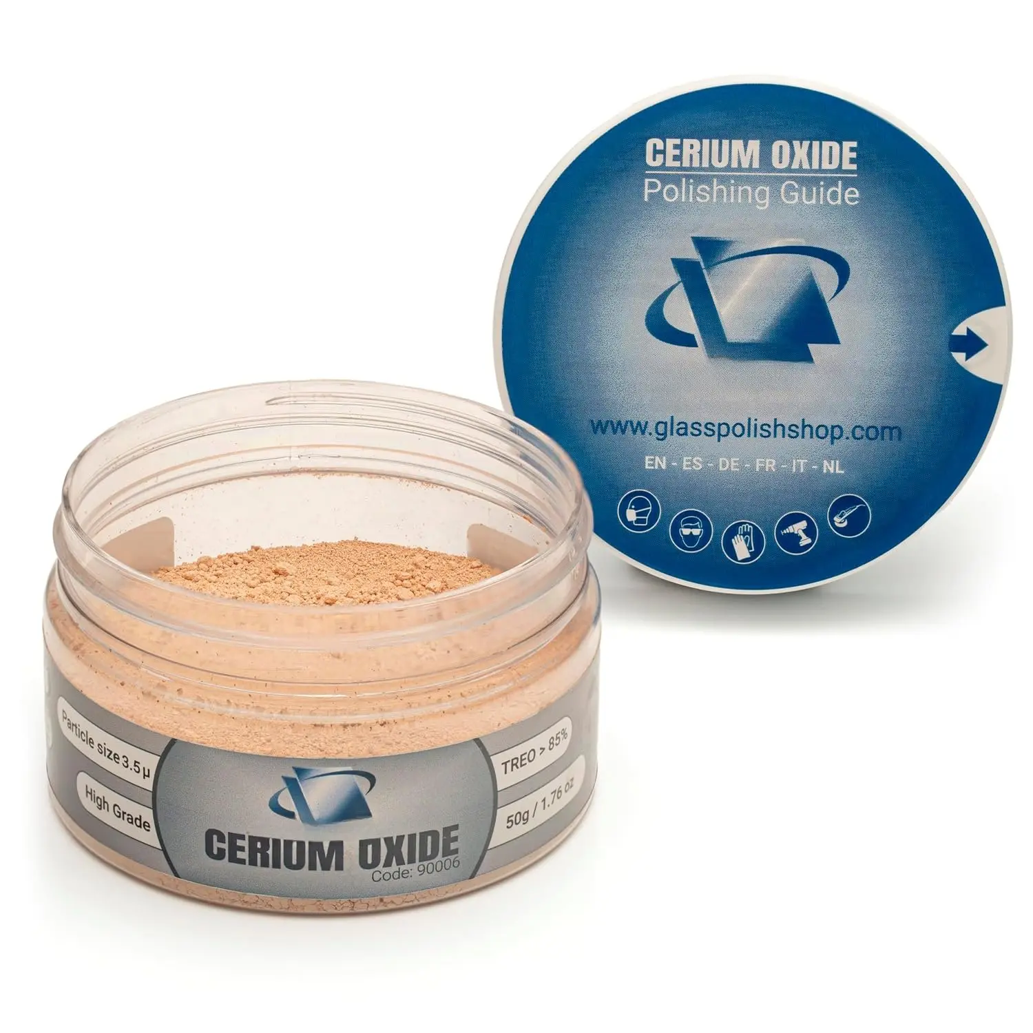 PRO Cerium Oxide ing  – 1.76oz (50g) High-Grade 85% Pure Suspension-Treated Formula, 3.5 Micron for  Scratch Removal, Windshield ing and Restoration