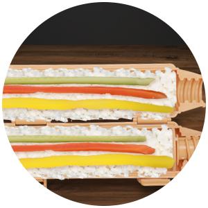 Sushi Making Kit,1 Bamboo Sushi Mat,1 Rice Bazooka, 5 Pairs of Chopsticks, 2 chopsticks holder,1 Paddle, 1 Spreader, ideal gift for Sushi making Beginner