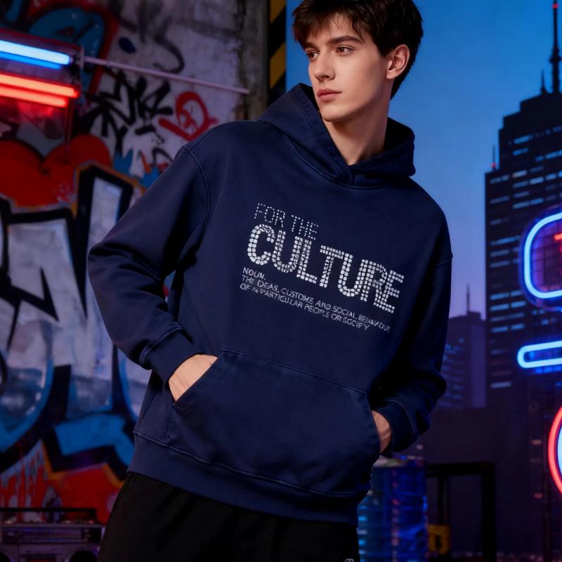 Kyn Apparel Retro Fashion Hoodies Autumn New Loose American Personalized Clothing Trend Letter Rhinestones Trendy