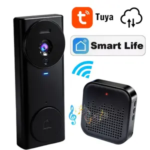 Wireless Doorbell HD Camera,110° Ultra Wide Viewing Angle,Two‑Way Audio & Long Battery Life,2.4G WiFi Supported and Cloud storage,HD Video Doorbell,Fathers Day Gifts