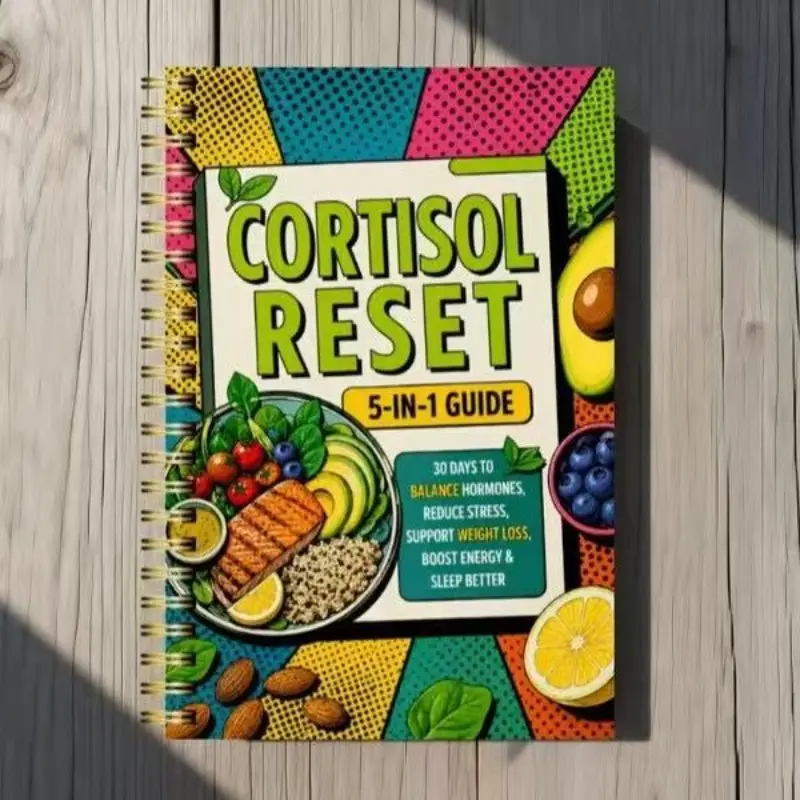 30-Day Cortisol Management Journal, Diet Guide Book, Regulate Stress Hormones, Prevent Weight Gain, Insomnia, Fatigue, Anxiety