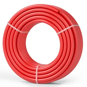【DealsForYouDays】VEVOR PEX Pipe 3/4 Inch, 100 Feet Length PEX-B Flexible Pipe Tubing for Potable Water, Pex Water Lines for Hot/Cold Water & Easily Restore, Plumbing Applications with Free Cutter & Clamps ,Red