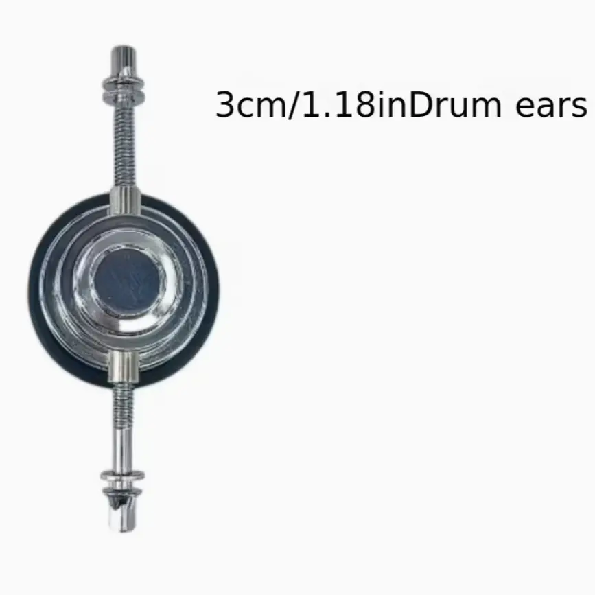 Drum Hardware Set, 3cm Drum Lugs, Universal Fit for Snare, Bass, Military Drums, Dual-Direction Screw Design, Stable Tuning, Easy Replacement