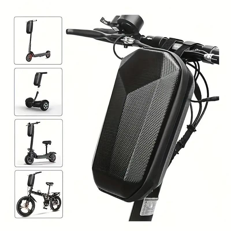 4L Electric Scooter Front Hanging Bag, Waterproof Folding EVA Hard Shell Bag for Xiao Mi Mijia M365 Pro 2 1S Ninebot Electric Scooter, for Carrying Charger and Repair Tools, E-bike Bike Handlebar Bag, Ebike