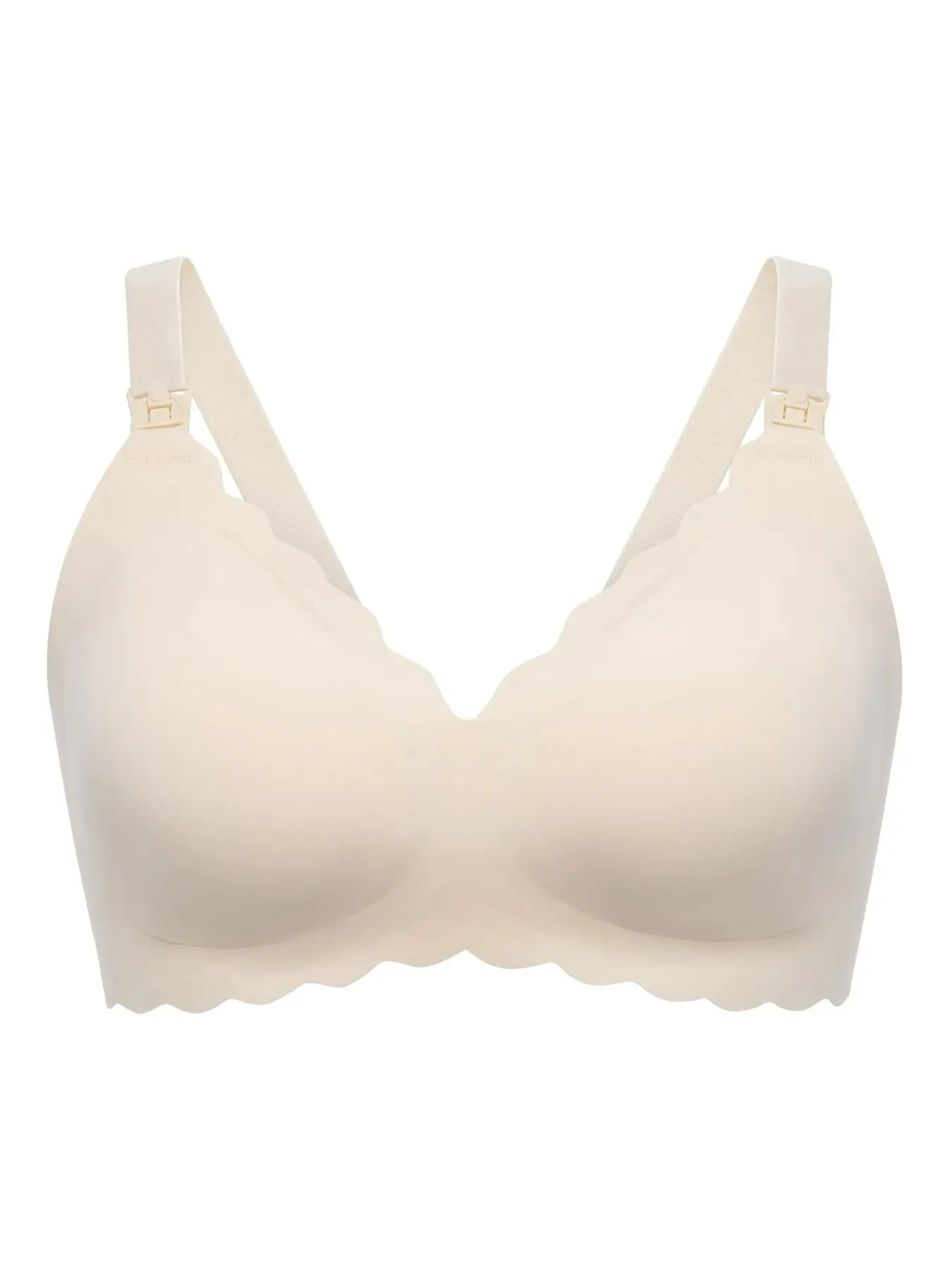 Four-Season Women's Seamless Nursing Bra, Comfortable Push-Up Underwire-Free Bra, Adjustable Wide Straps, Ideal for Pregnancy & Postpartum, Breastfeeding Bra