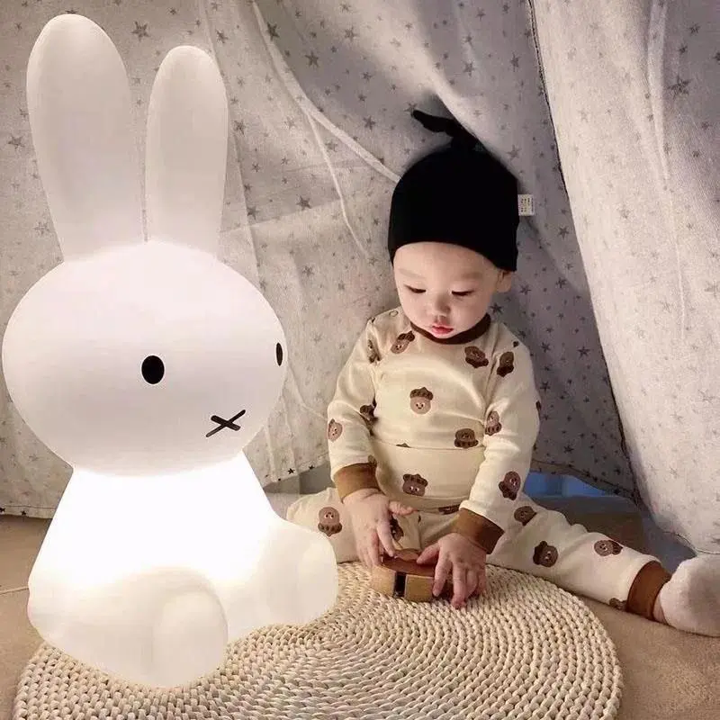 New Miffy Creative Little Rabbit Bear Night Light Children's Bedroom Bedhead Desk Lamp Boy and Girl Gift Birthday Best Friend