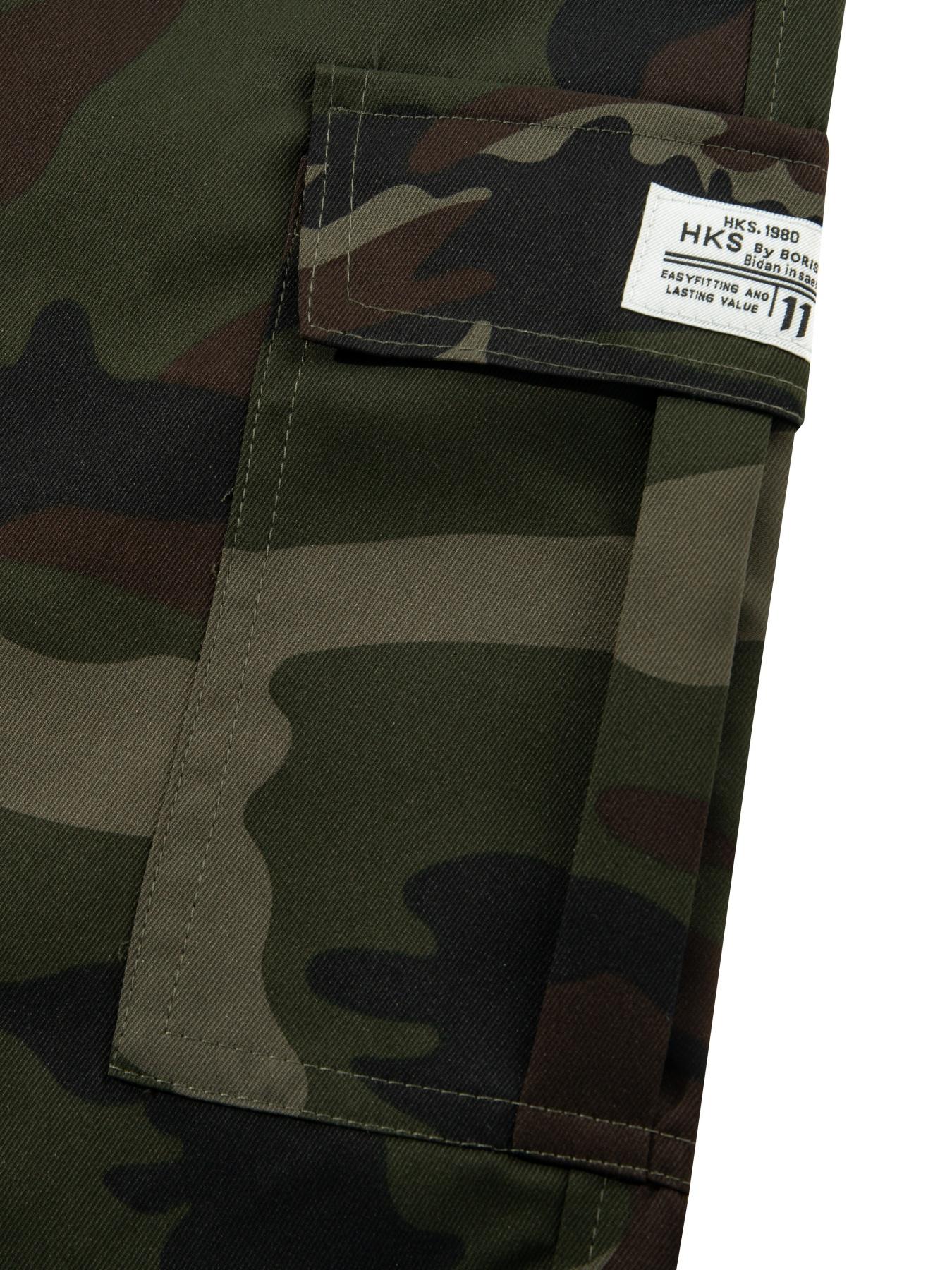 Two-Piece Set Men's Crop Tee & Shorts, Regular Fit Casual Short Sleeve T-shirt & Camouflage Print Shorts, Men's Summer Outfits