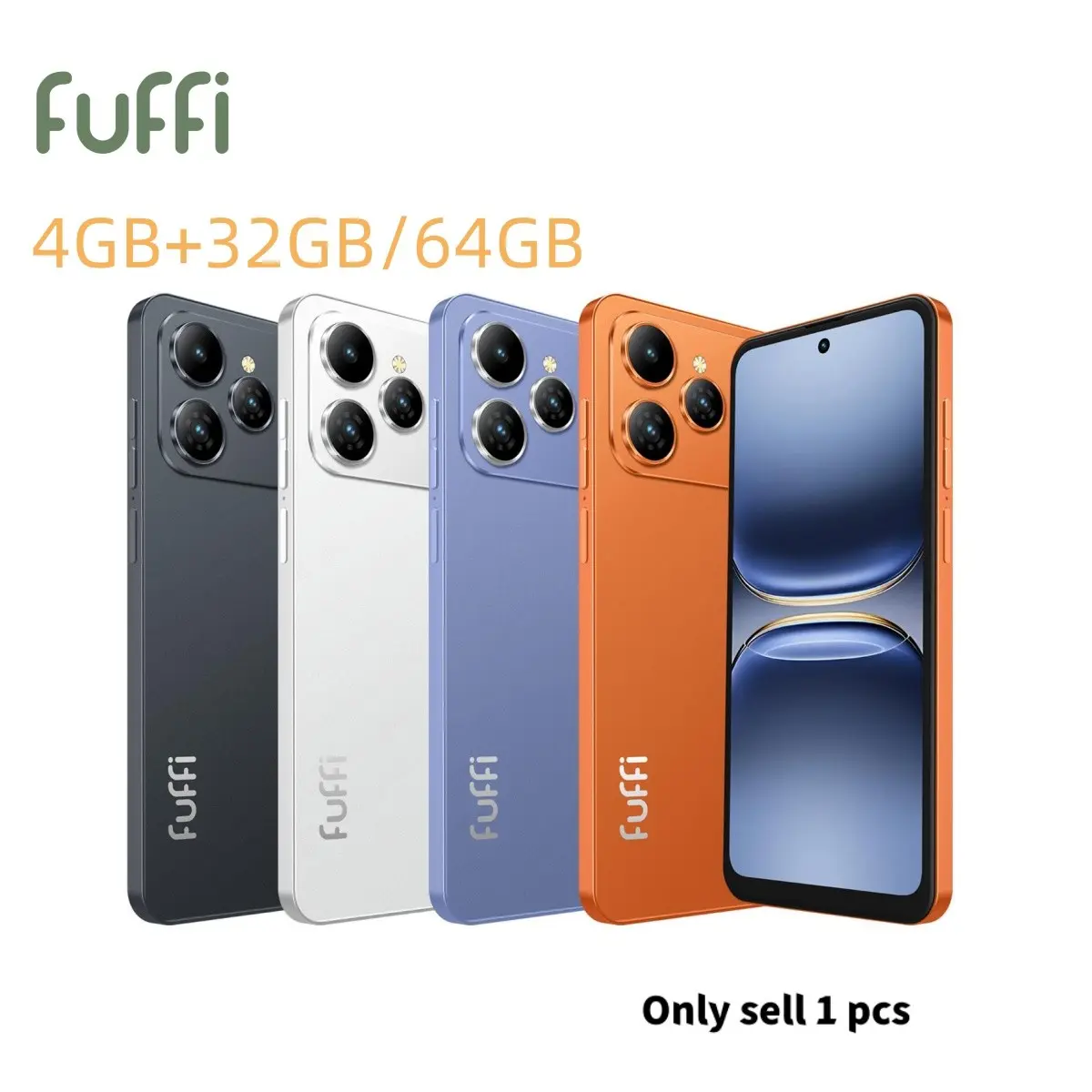 FUFFi M17 PRO Fashion Smartphone, 6.56-inch HD screen, 4G network, 5MP+13MP camera, 4GB RAM, 32GB/64GB ROM, 3100mAh battery, dual SIM dual standby, Android 12.0, GPS