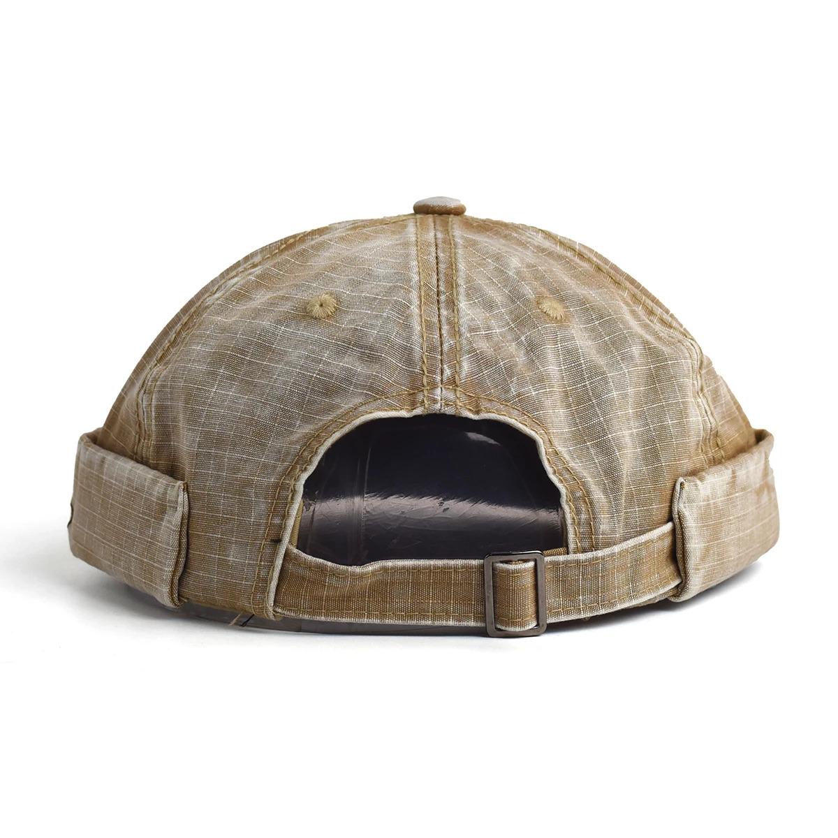 Four Seasons Cotton Solid Docker Cap Brimless Hat Beanie Hats Landlord Sailor Cap Men and Women