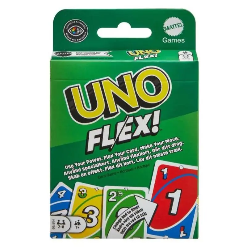 UNO Flex Adult Card Game Fun Party Night Game Engaging Board Game for Gatherings Perfect Gift for Friends