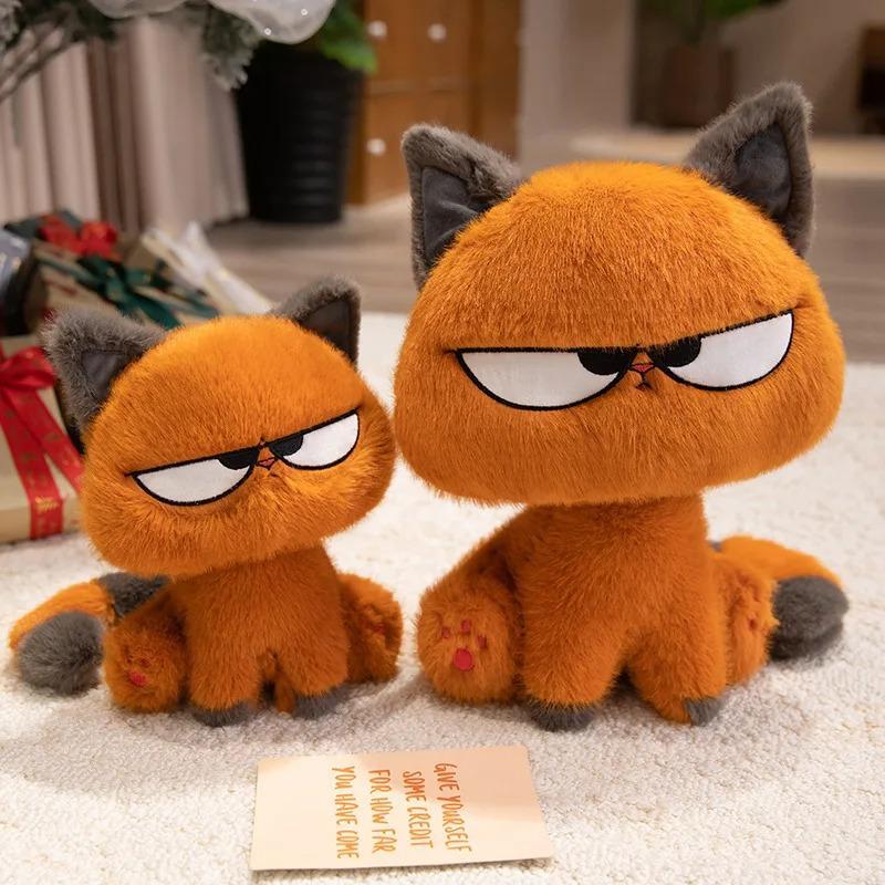 Kawaii Orange Cat Plush Soft Stuffed Animal Doll Creative Toy for Kids Birthday Halloween Gift