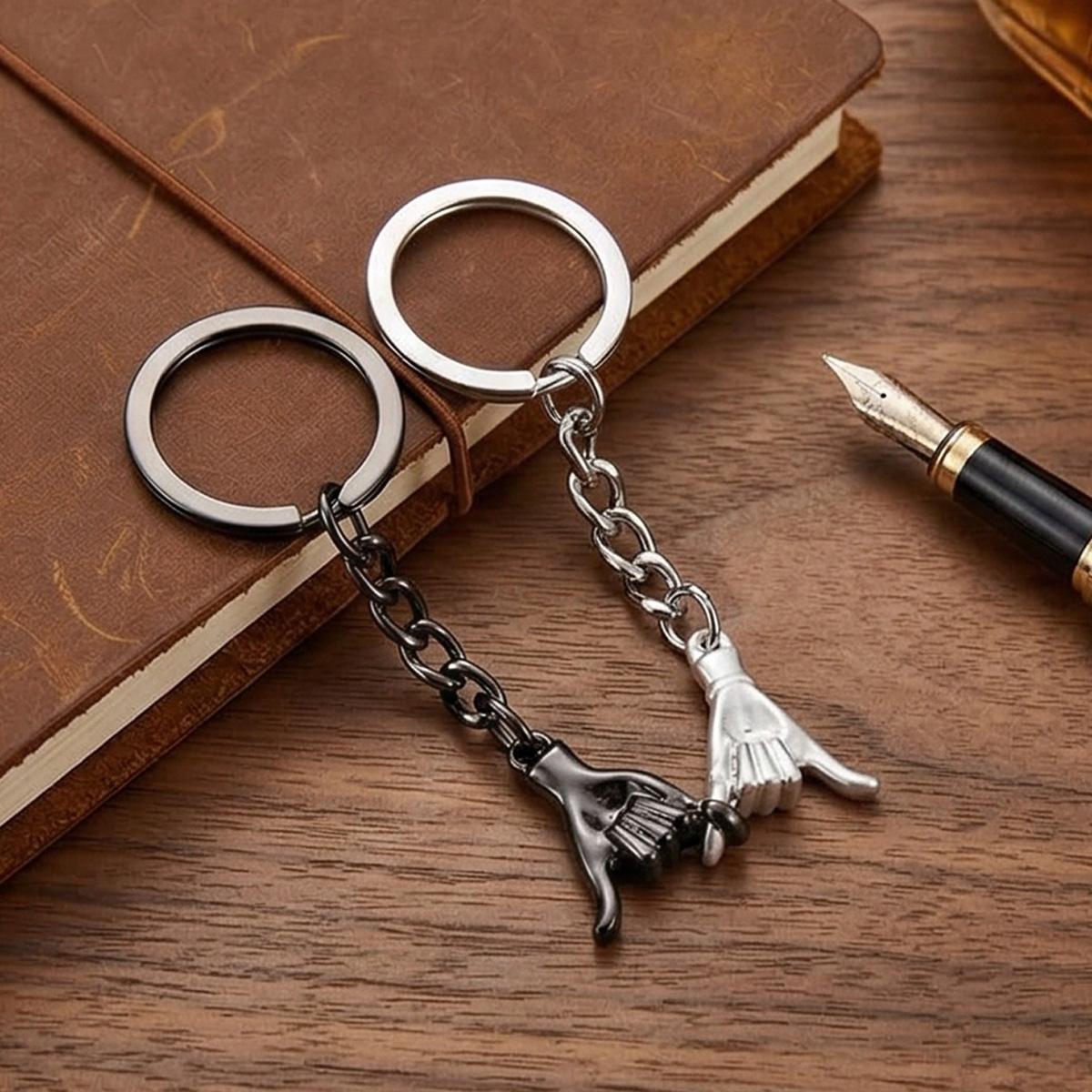 Pinky Promise Gift Matching Couple Gifts for Him Her Boyfriend Girlfriend Best Friend Matching Keychains for Couples Wife Husband One Year Anniversary Christmas Birthday Gifts Valentines Day Gifts