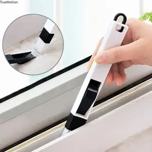 Multifunctional Nook Cranny Dust Cleaner Brush with Shovel Hard-to-Reach Crevice Cleaning Tool for Window Track Keyboard Car Vent Home Kitchen