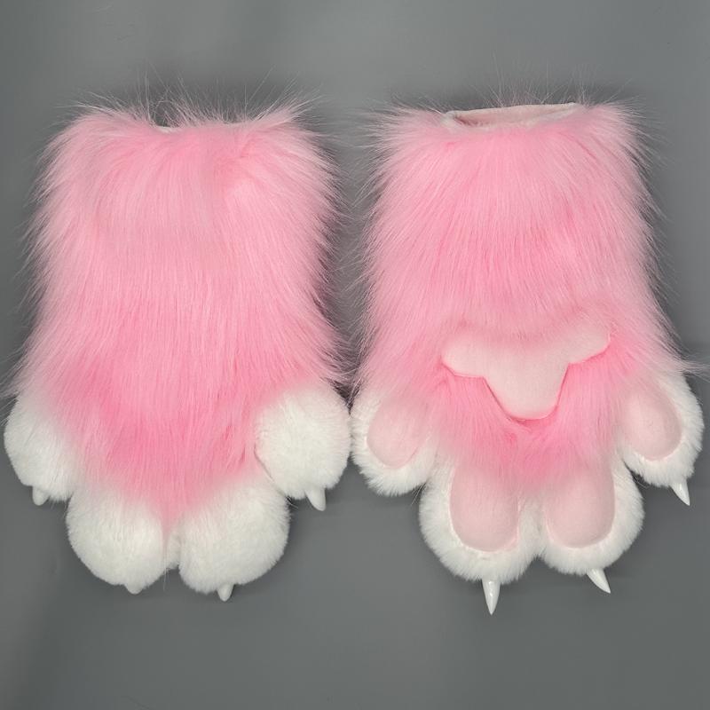Fursuit paws gloves Furry Claw Gloves Built-in Whistle Decompression Toys Costume Party Accessories for cosplay