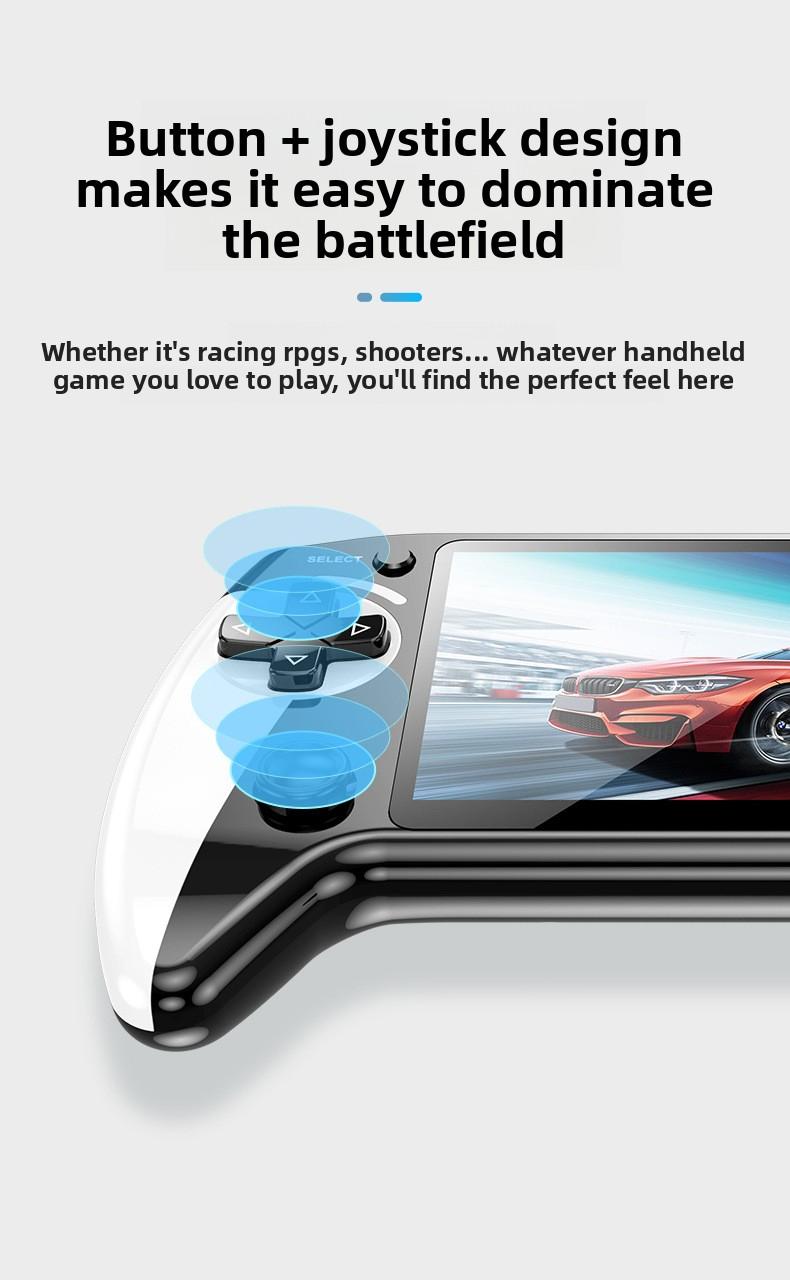 X9 Handheld Game Console 128GB – 5.5" HD Screen Portable Retro Gaming System with Built-in Games, 8+ Emulators Support, Game Boy/PSP/FC Classic Games, Perfect Gamer Stuff for Kids & Family Fun