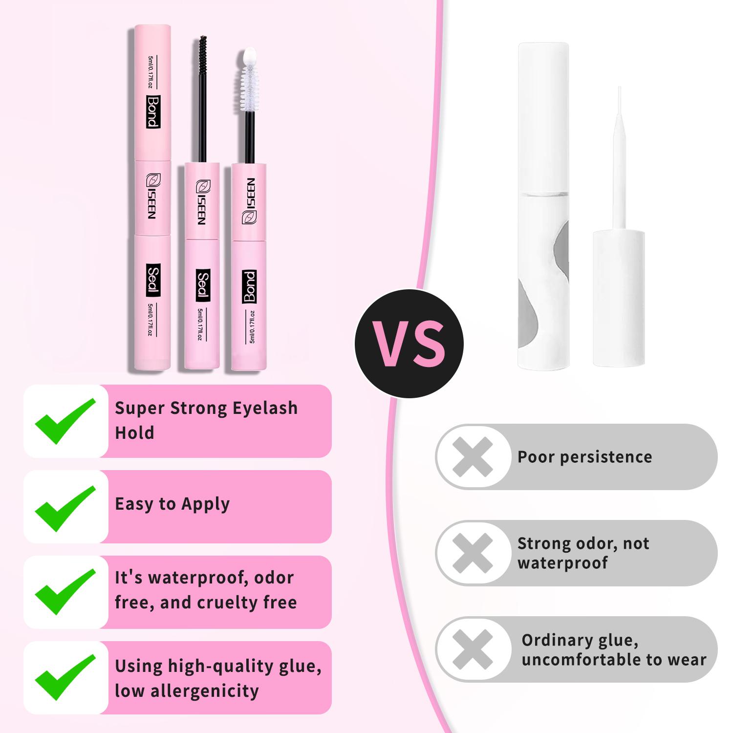 Eyelash Extension Tool Kit, Including Eyelash Bond and Seal, Eyelash Bond Glue, Eyelash Adhesive, Remover, Curler, Brush & Tweezers for DIY Lash Application, Gentle Eye Makeup Tools, Compact Cosmetic Set, Multifunctional Makeup Brush, Includes Lash Tools