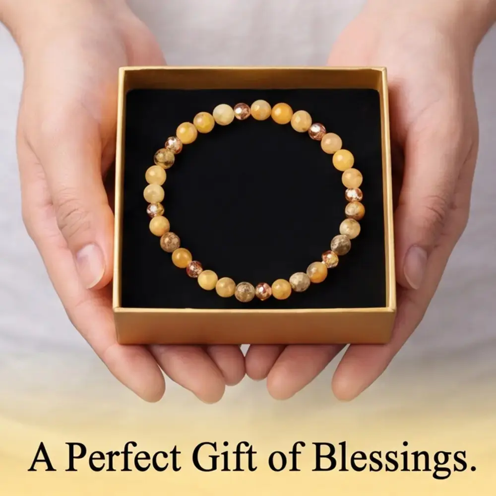 2-Piece Crystal Beaded Bracelet Set, Handmade Natural Crystal Jewelry, Unisex Fashion Accessory, Promotes Wealth and Success