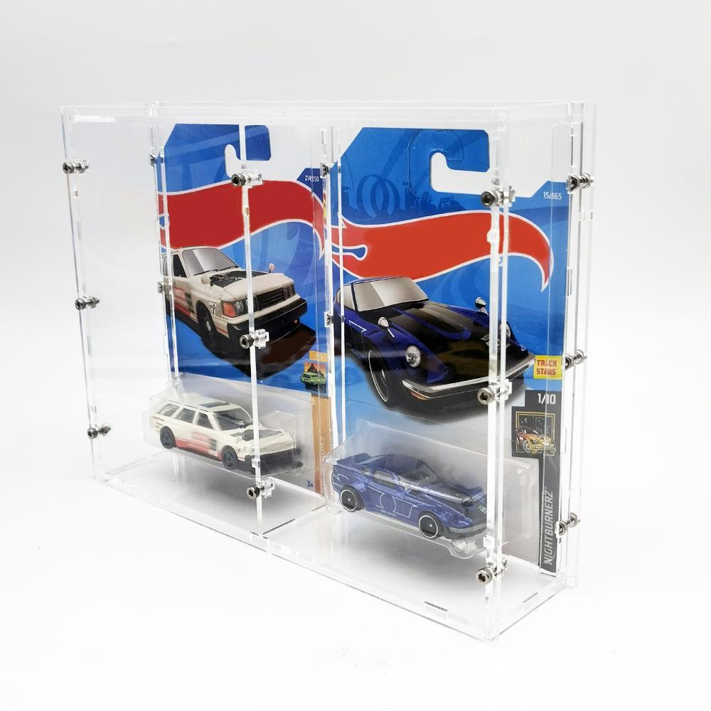 Bob 1/64 Model Car Display Case (without cars in pictures) For Hotwheels Acrylic Transparent High Grade Screw Fixed Display Box