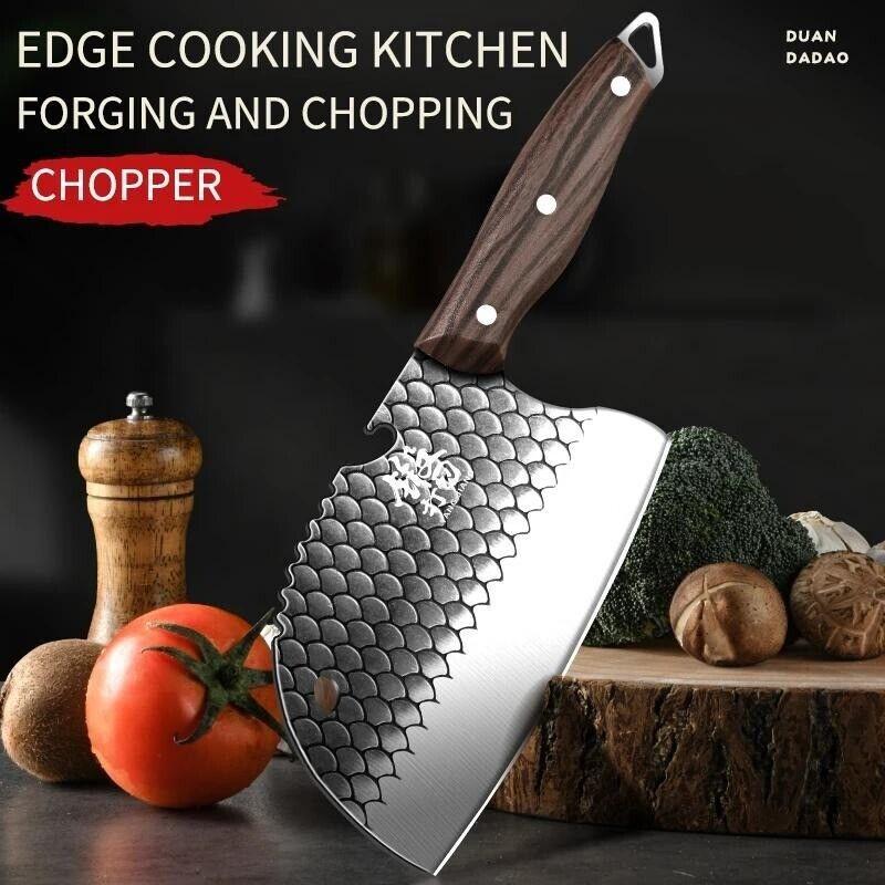 Selected Stainless Steel Fish and Meat Kitchen Knife with Ergonomic Handle - Sharp and Durable Versatile Meat Cleaver for Everyday Home Cooking and Outdoor Food Preparation Selected Stainless Steel Fish and Meat Kitchen Knife with Ergonomic Handle - Sharp and Durable Versatile Meat Cleaver for Everyday Home Cooking and Outdoor Food Preparation