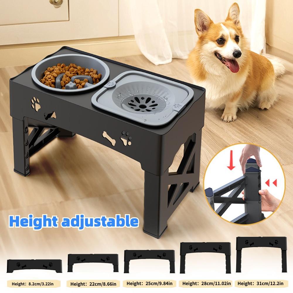Adjustable Pet Feeding Bowl, 1 Set Ultrasonic Seal Pet Feeder with Anti-slip Design, Pet Feeding Supplies for Small & Medium & Large Dogs & Cats #GLOBAL PICKS