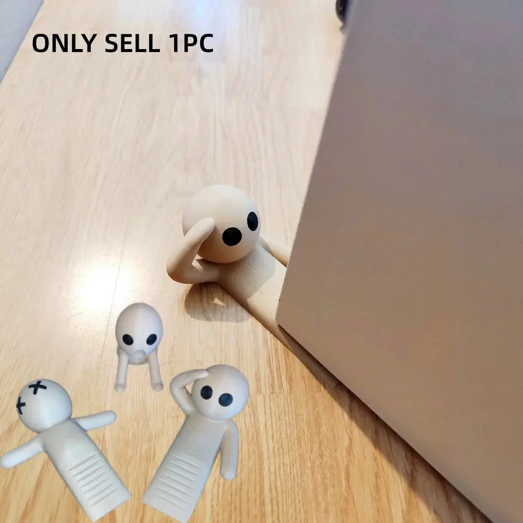 Funny Figure Door Stopper, Creative Cartoon Human‑Shaped Door Plug, Non‑Slip Anti‑Collision Door Wedge for Home, Cute Fun Door Holder, Prevent Door from Slamming and Pinching Hands