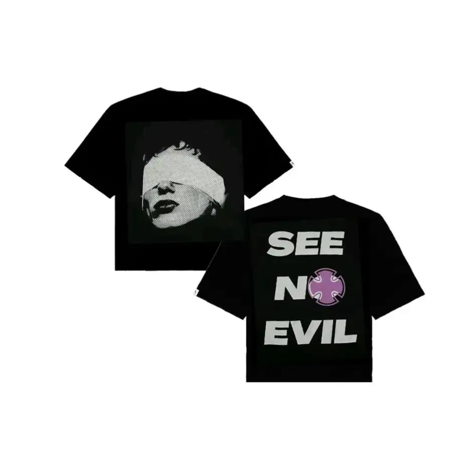 Purpoz See No Evil T-Shirt, Cotton Shirt, autum shirt, fall shirt, gift for your boyfriends