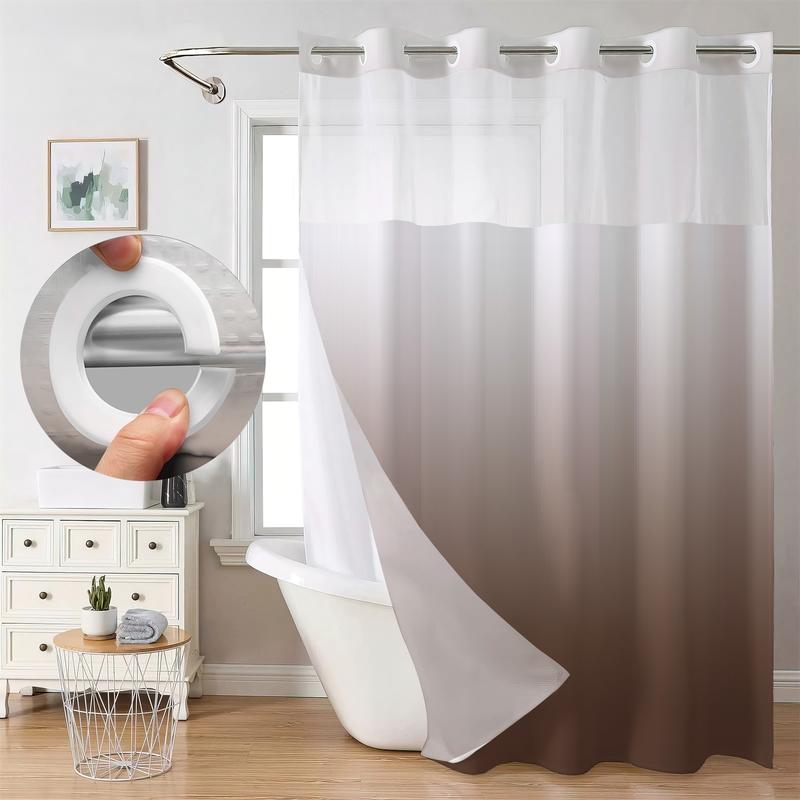 Color Gradient Waffle Shower Curtain, 10 Colors Available, Quick No-Hook Installation, Double Layer with Inner Liner, Stylish Bathroom Decor for Home, Hotel, Salon, Dorm, Bathroom Accessory Color Gradient Waffle Shower Curtain, 10 Colors Available, Quick No-Hook Installation, Double Layer with Inner Liner, Stylish Bathroom Decor for Home, Hotel, Salon, Dorm, Bathroom Accessory