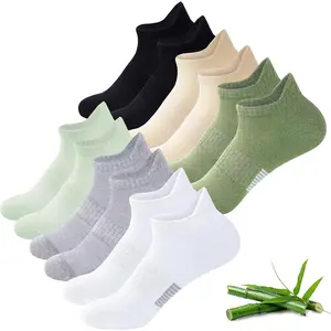 Ankle Socks for Women, 6 Pairs Breathable Bamboo Viscose Low Cut Thin Socks,Moisture Wicking Casual Sports Running