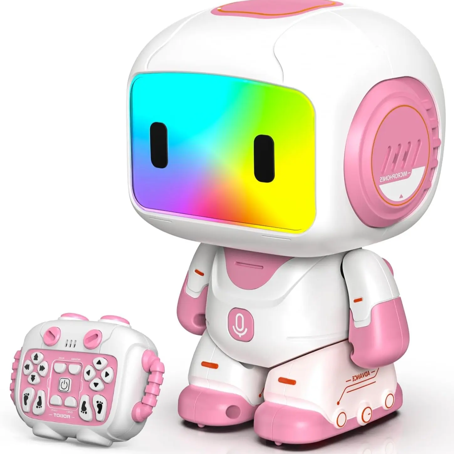 Remote Control Robot Toy, Smart Interactive Dancing Programmable Robot, Rechargeable, Christmas Birthday Gift, Needs 2 Aa Batteries