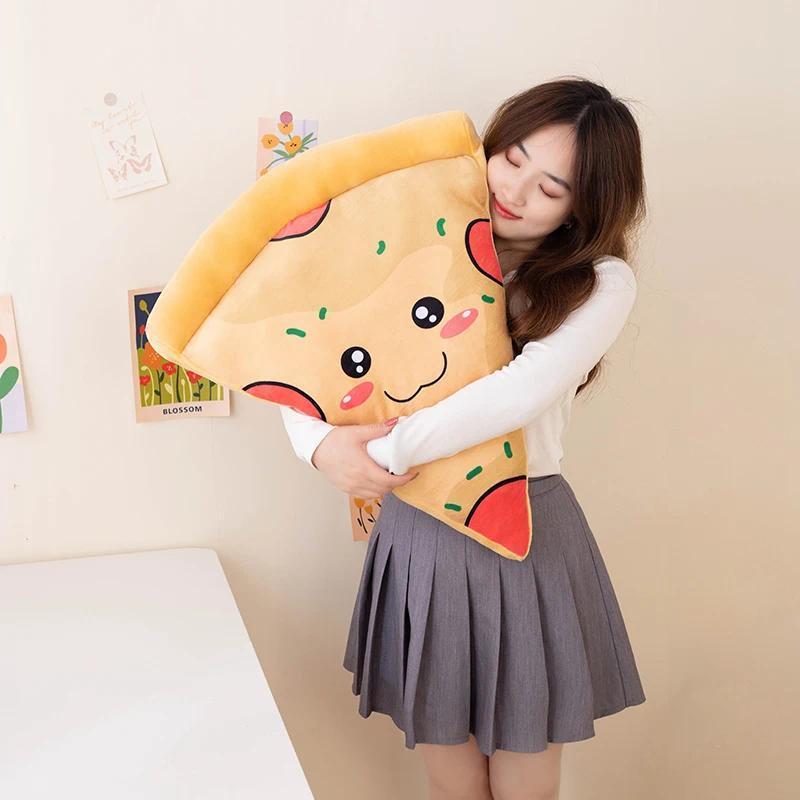 45/55/65cm Pizza Food Plush Pillow Stuffed Like Real Cushion Union  Decor Creative Sofa Chair Decor Birthday Gift