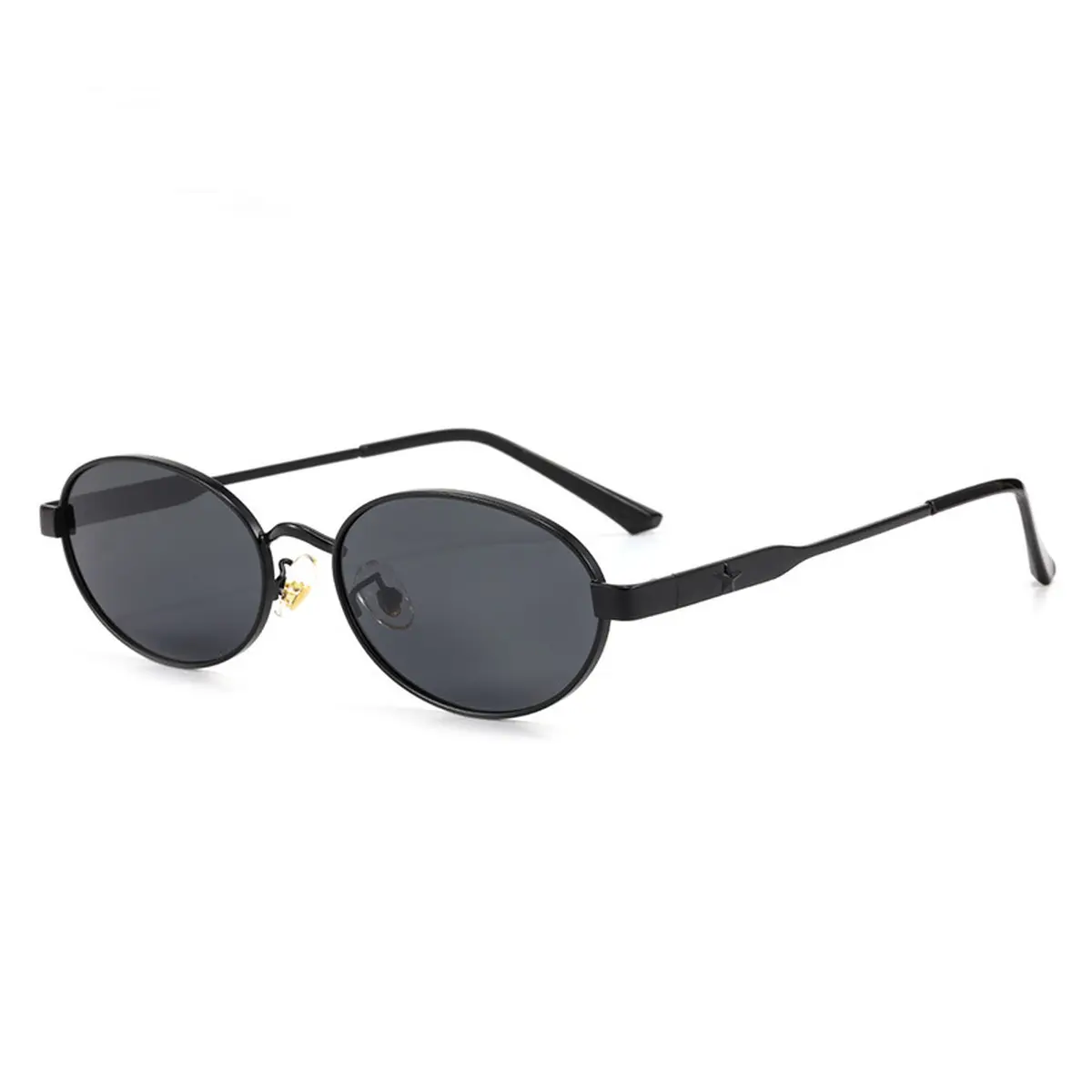 Women Vintage Oval Polarized Sunglasses, Custom Prescription Available Summer Outdoor Eyewear